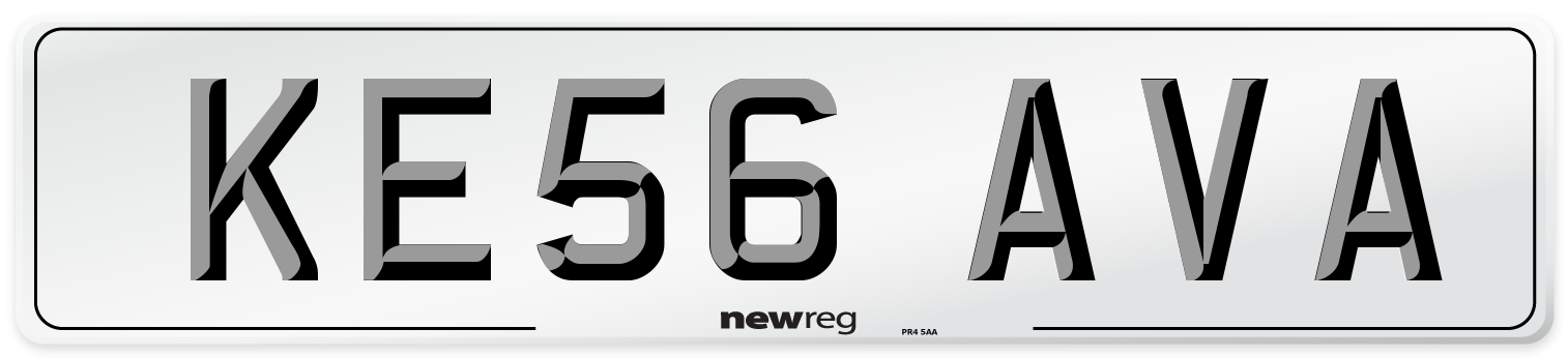 KE56 AVA Number Plate from New Reg